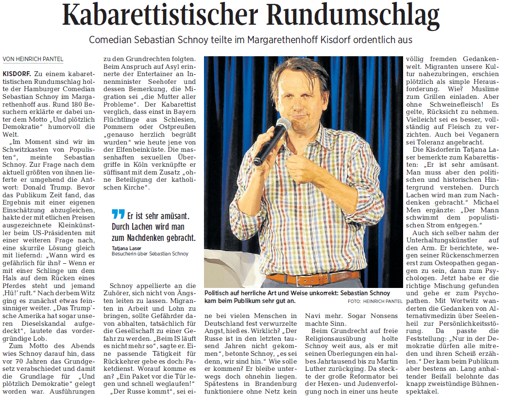 Segeberger Zeitung / Kieler Nachrichten vom 17.06.2019